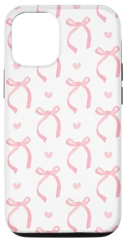Aesthetic Pink Ribbons and Bows in Watercolor Case for iPhone 12/12 Pro