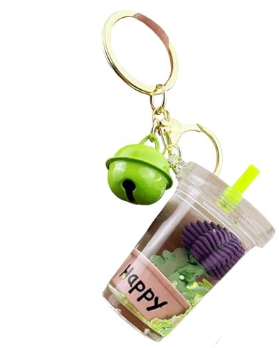 ZDHC Micro Landscape Cactus Liquid Keychain Creative Desert Plants Quicksand Keyring Car Keys Bags Pendant for Women Men