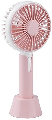 Fivetwofive Aroma Diffuser Handheld Fan with Base Personal USB Electric Cooling Fan Rechargeable Battery Powered Portable(Pink)