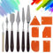 Set di 12 spatole per pittura acrilica – 5 palette di coltelli+6 raschietti+1 coltello per pittura ad olio artificiale, spatola acrilica per pittura d'epoca