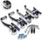 CNCLOL Bike V Brake Set, Bicycle V Brake for Front& Rear, V Brake Caliper For Road Bike/Mountain Bike/MTB/BMX.70 Black/Blue