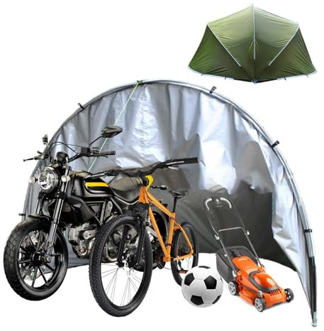 YSMSMZJK Garage Moto Pieghevole E Facile da Riporre Box Biciclette per 2/3/4/5 Biciclette Box Auto da Esterno Casette da Giardino