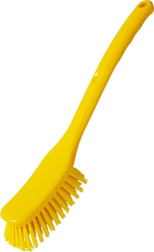 haug bürsten Stielbürste - in Gelb einfarbig - Material: Körper Polypropylen & Borsten Polyester PBT - Hygienestandard: HACCP, Lebensmittelkonform - Maße: 295 x 40 x 55 mm - Made in Germany