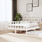 Iiaky Massivholzbett Bettgestell Bed Frame Bett Mit Bettkasten Hausbett Bett Massivholz Weiß 160x200 cm - 3101359