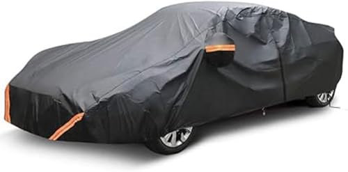 Autoabdeckung Kompatibel Mit Mini One R52 Cabrio 2004-2008| Wasserdicht Atmungsaktiv Volle Abdeckungen Für Den Außenbereich Regen Sonne Staub Allwetterschutz(Black)