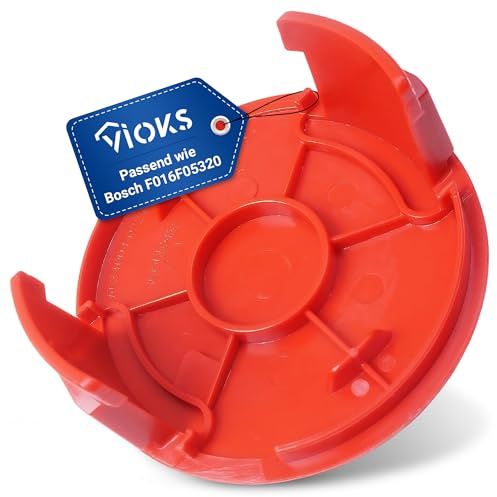 VIOKS Spulenabdeckung Rasentrimmer Ersatz für Bosch F016F05320 3600HC1A00 | Trimmerabdeckung, für Bosch EasyGrassCut 18‑26, 18‑230, 18‑260, 23 und 26 Fadenspule