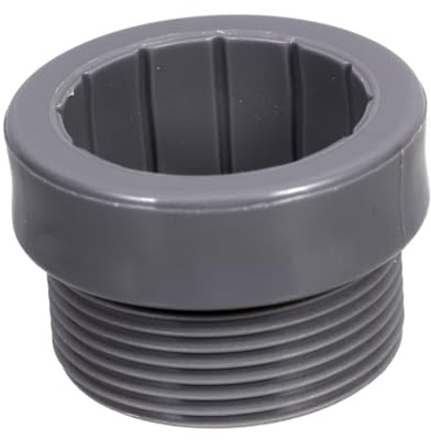 MOTHNUR Adapter Für Pool Sonnenschirm Stabilisator Gewindeadapterhülse Aus Robustem Kunststoff Grauer Schirmstangenhalter Für Terrassen Und Gartenschirme Windfeste Pool Zubehör Lösung