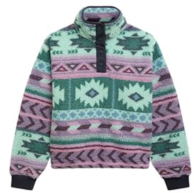 Superdry Damen Superweicher Bedruckter Teddy-Fleece Linear Aztec Navy 36