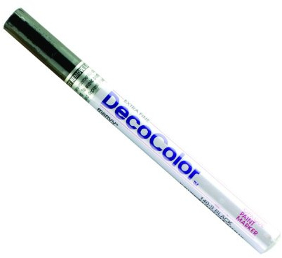 Uchida 140-C-1 Marvy Deco Color Extra Fine Paint Marker, Black
