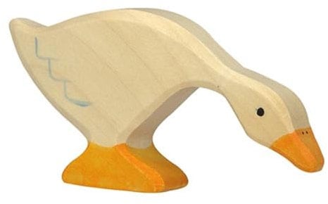 Holztiger Gans, fressend, 80028