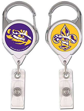 NCAA LSU Tigers Retractable Premium Badge Holder, Team Farbe, eine Größe