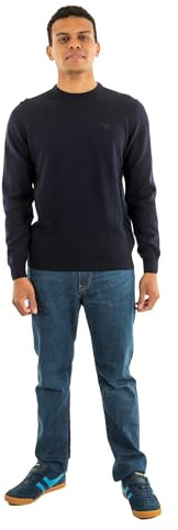 Barbour Lambswool Crew Neck Knit Medium NAVY