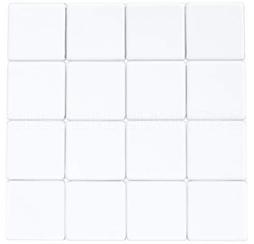 CleverDelights Quadratische Glasfliesen, 4,5 cm, 50 Stück