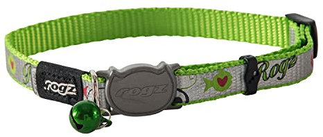 ROGZ CB40-L Halsband Reflecto Cat, S, grün