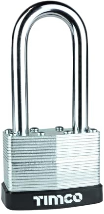 TIMCO Laminated Padlock - Long Shackle - 50mm