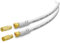 ARLI 2m TV Antennenkabel weiß – max. 135 dB 5-fach geschirmt | vergoldete F-Stecker & IEC Adapter Antennenstecker Antennenbuchse | DVB-C DVB-T2 DAB+ 4K 8K HDTV Anschlusskabel weiss