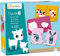Avenue Mandarine JE502O Set mit 12 Puzzles 2-teilig, praktisch, spielerisch und farbenfroh, ideal für Kinder ab 2 Jahren, 1 Set, Mama/Baby