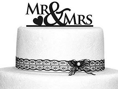 Oblique-Unique® Mr & Mrs Hochzeitstorte Topper Acryl Kuchendeckel Hochzeit