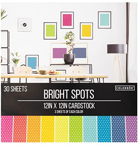 ColorBok Pappblock, 30,5 x 30,5 cm, helle Punkte