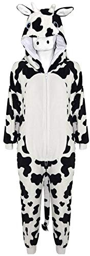A2Z 4 Kids Animal Onesie for Kids Girls Boys Super Soft Costume Onesie - E.S Cow 11-12
