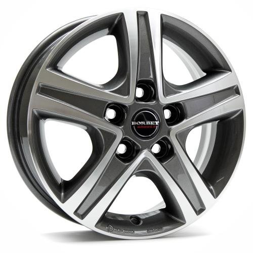 Borbet CWD mistral anthracite glossy polished 6x15 ET68 5.00x118 Hub Bore 71.10 mm - Alu felgen