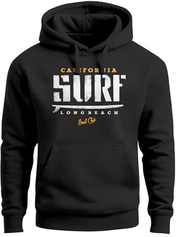 Neverless Hoodie Herren Surf Kapuzen-Pullover Männer