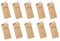 sin4sey 10er Buntstifte-Set Klein Mitgebsel Hochzeit Restaurant Kinder Verpackung Braun