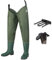 FISHINGSIR Hip Wathose Anglerhose Watstiefel Watt Fisch Teich Gummi PVC Nylon River Füßen 38-46