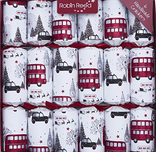 Robin Reed 6 x 12 (30cm) Handmade Christmas Crackers London at Christmas