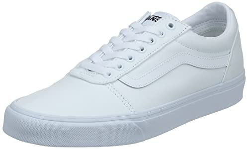 Vans Ward Unisex Sneaker, Canvas White White, 38.5 EU