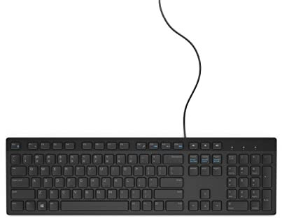 Dell KYBD 104 USEU KB216-B LOGI KB216, Full-Size (100%), W125821855 (KB216, Full-Size (100%), Wired, USB, QWERTY, Black)