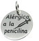Minoplata Disco de Plata grabado Alérgico a la penicilina una alerta médica colgante que podrás llevar contigo