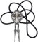 STARBRILLIANT Cowboy Western Krawatte Bolo Krawatte für Herren Vintage Schild mit handgefertigtem schwarzem Leder(Silver cross)