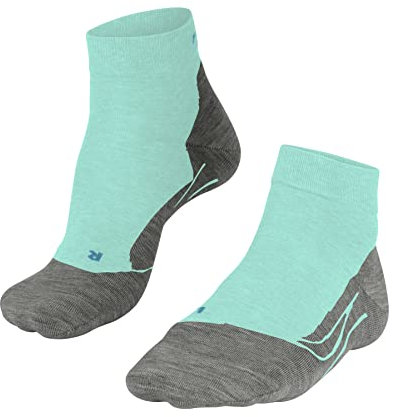 FALKE Damen Golfsocken GO2 Short W Sso Baumwolle Funktionsmaterial antiblasen 1 Paar, Blau Fiji 6423, 37-38