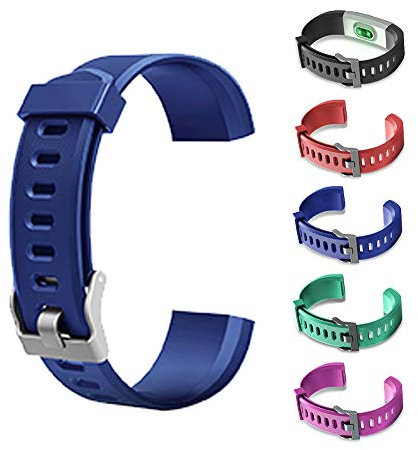 Fiorky AGZHU Ersatz-Armbänder, verstellbare Armbänder, buntes Armband-Zubehör, Ersatzbänder, Fitness-Tracker für ID115Plus HR Smart Watch, violett, Einheitsgröße