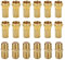 VooGenzek Set di Connettori F, con 6 Connettore F× e 12 × F Plug 7mm Placcato in Oro con Guarnizione in Gomma Dado Largo, per TV Satellitare Sky/Freesat/Virgin Media