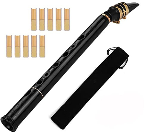 EB Alto Saxophon Messing Lackiert Gold E Flaches Saxowind Instrument Mit Zubehör Saxophon Anfänger Kit (Color : Pocket Sax)