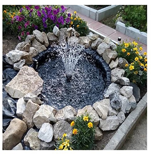 DYXJB Estanque Prefabricado Reforzado Impermeable Resistente Durable Tela Impermeable Tejado, 0.35mm HDPE Garden Pond Irrigación Planter Box (Color : Black, Size : 1x7m)