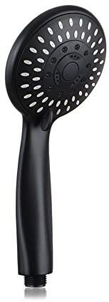 Klobvtt Duschkopf, 5-Spray-Funktion Wassersparende Massage-Handbrause, Hochdruck-Handbrause, mit Anti-Clog-Jet-Düsen, Zubehör für Badezimmerduschen