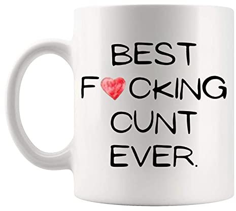 Fonhark - Best Ever, Funny Mug For Her, Wife Coffee Mug, Mug, 11 Oz Novelty Coffee Mug/Cup, White