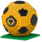 FOCO Jeu de construction de football 3D en briques BRXLZ, motif Wolverhampton Wanderers FC, produit sous licence officielle