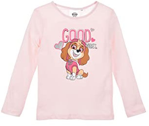 PAW PATROL Langarmshirt Sweatshirt Pullover Mädchen (Rosa,98)
