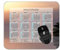 YENDOSTEEN Kalender-Mauspad 2024, Schmetterling, Vogel, Punkte, Glitzer, rutschfest, Gummibasis, Mousepad PAD#834, 300 x 250 x 3 mm