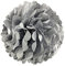 10 Stück Seidenpapier Pompons 25cm Hochzeitsdeko Basteln Pompoms Dekorpapier Blumenpuscheln Papier Pompons Papierblumen für Geburtstag Hochzeit Party Wohnzimmer Raumdeko,Silber