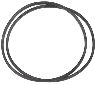 HARFINGTON 2pcs Cassette Tape Machine Belts 1.2mm Square 130mm Length(Folded 65mm) Rubber for Cassette Recorder Repair, Black