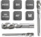 HSSE Gewindebohrer, Industrie Maschinengewindebohrer, links mit Spirale 40° 6H Form C M3 bis M16 Metrisch, Made in Germany (M8)
