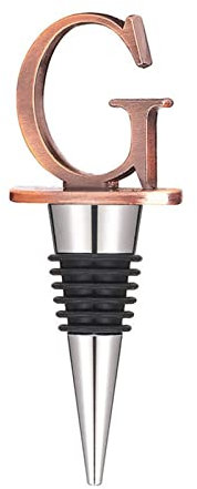 Zaphara tmas Champagne Beer Wine Bottle Stopper Initial Letter age(G)