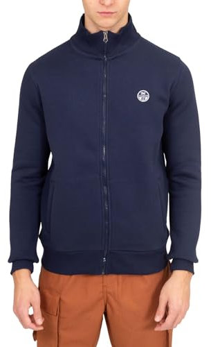 NORTH SAILS - Felpa Uomo con Zip e Logo - Taglia XXL