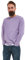 Joe Browns Herren Neon Pop Kontrastnähte gewaschenes Sweatshirt, Flieder, L