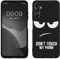 kwmobile Carcasa Compatible con Samsung Galaxy A05s - Funda móvil TPU - Don't Touch my Phone Blanco/Negro